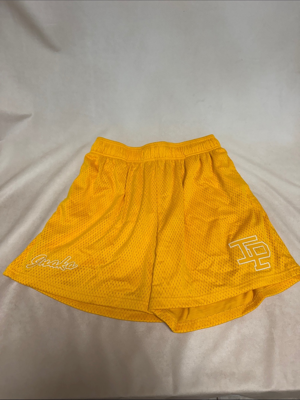Inaka Power Yellow Classic Mesh Shorts Size Large